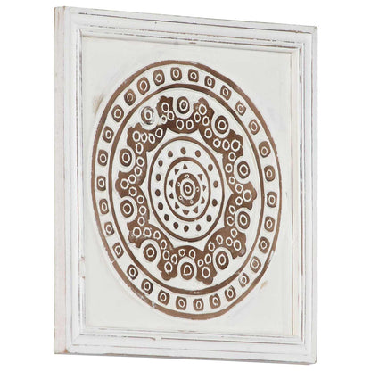 Decorazione artistica 2 pcs Marrone e bianco 40 x 40 x 1,5 cm | homemem39