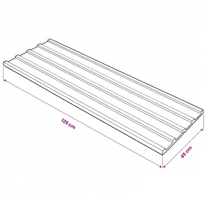 Pannello per tetto 12 pcs Grigio 129 x 45 cm Acciaio zincato | homemem39