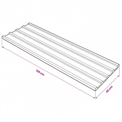 Pannello per tetto 12 pcs Antracite 129 x 45 cm Acciaio zincato | homemem39