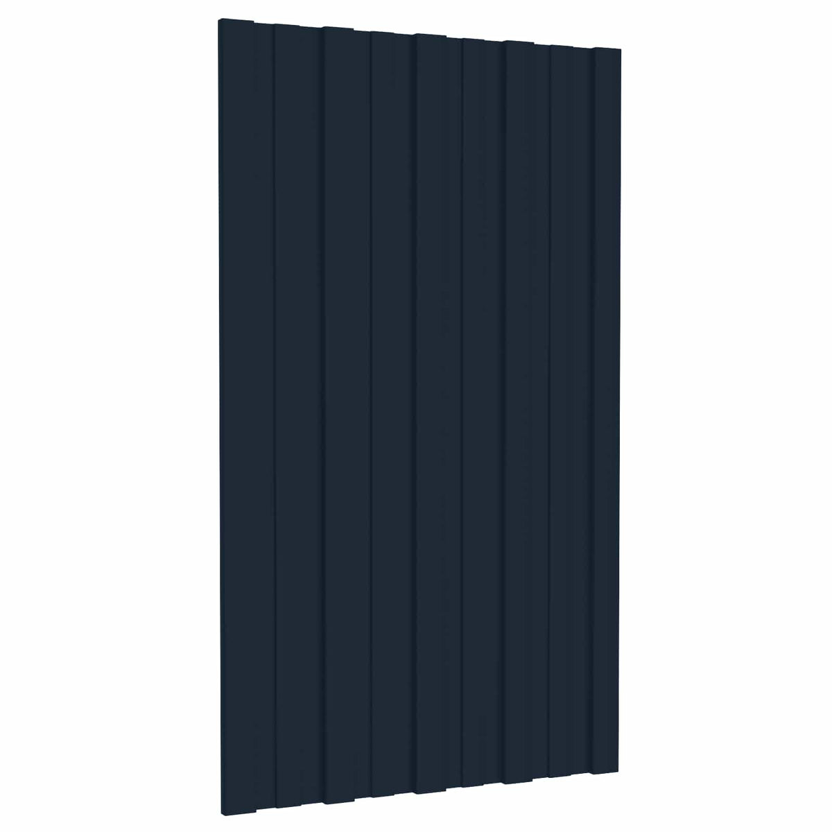 Pannello per tetto 12 pz Antracite 80 x 45 cm Acciaio zincato