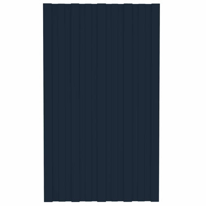 Pannello per tetto 36 pz Antracite 80 x 45 cm Acciaio zincato