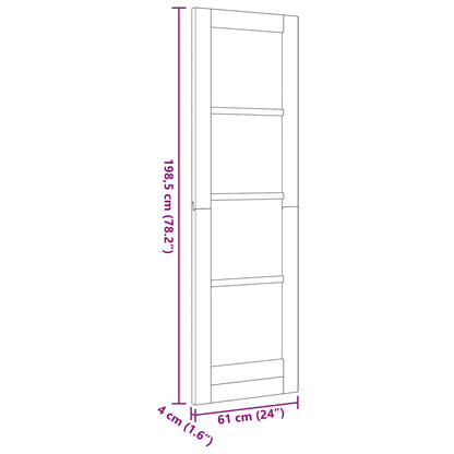 Porta Interna Naturale 61 x 198,5 cm Legno compensato | homemem39