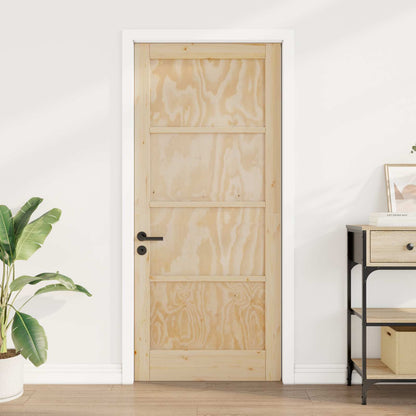 Porta Interna Naturale 86 x 198,5 cm Legno compensato | homemem39