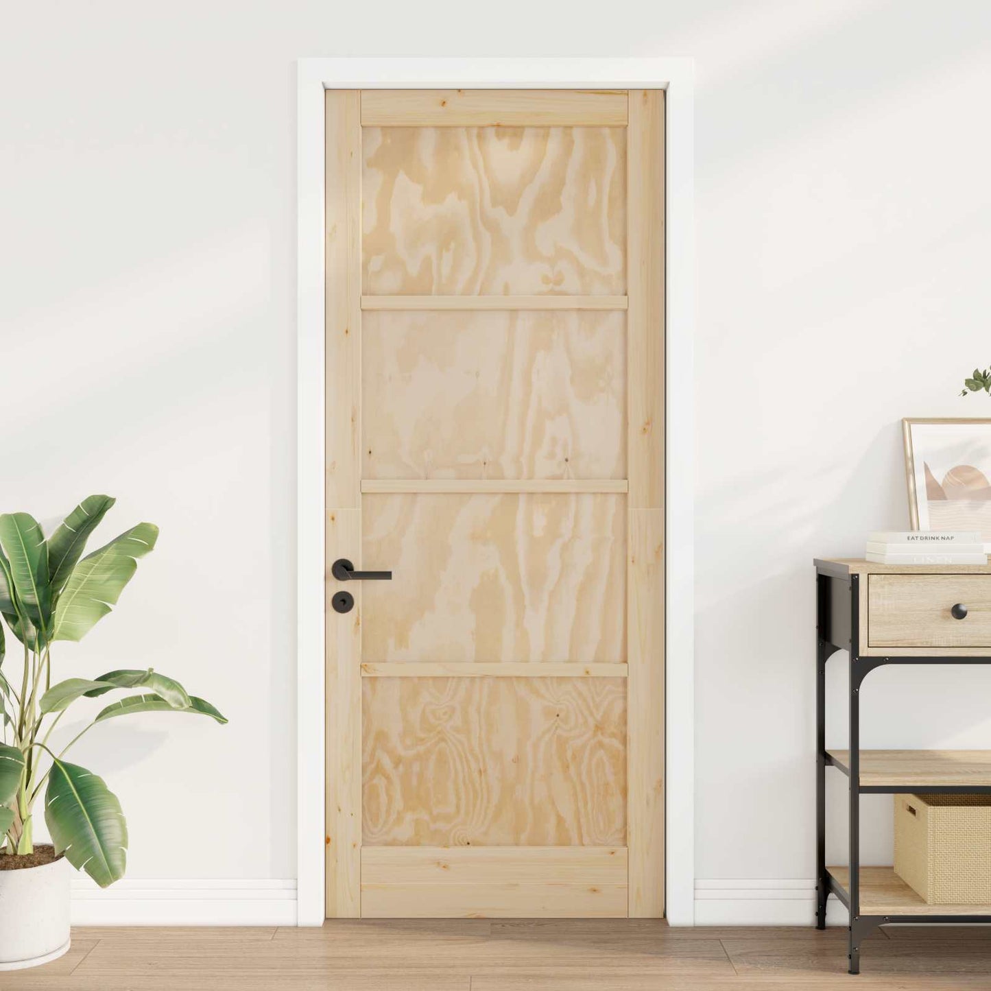 Porta Interna Naturale 86 x 211 cm Legno compensato | homemem39