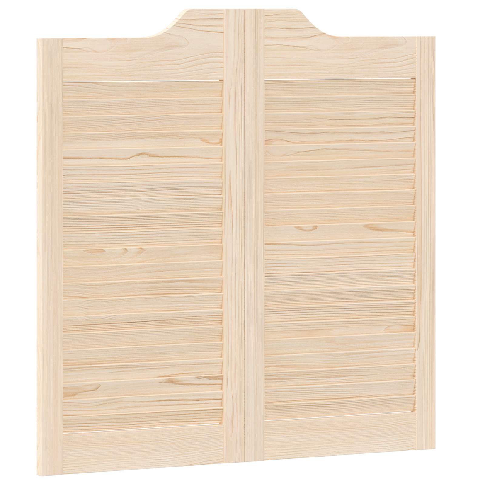 Porte Swing 2 pcs Naturale Legno Massello di Pino | homemem39