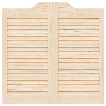 Porte Swing 2 pcs Naturale Legno Massello di Pino