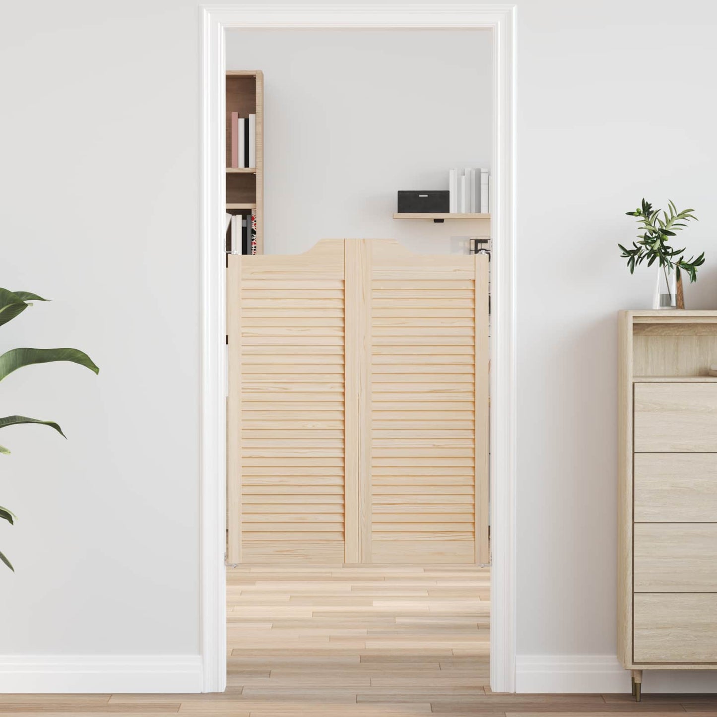 Porte Swing Naturale 100 x 40 cm Legno Massello di Pino | homemem39