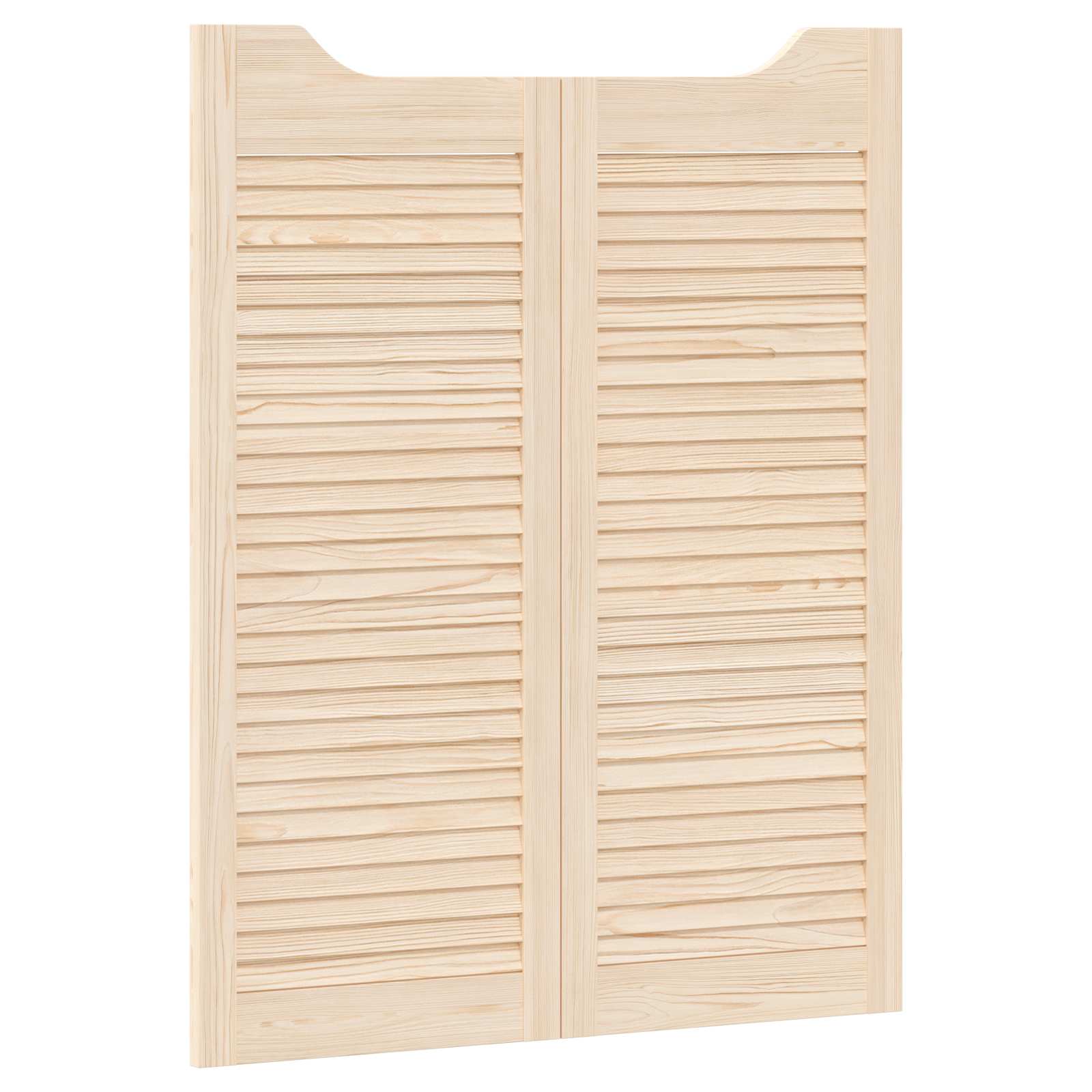 Porte Swing 2 pcs Naturale Legno Massello di Pino | homemem39