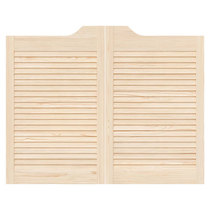 Porte Swing 2 pcs Naturale Legno Massello di Pino | homemem39