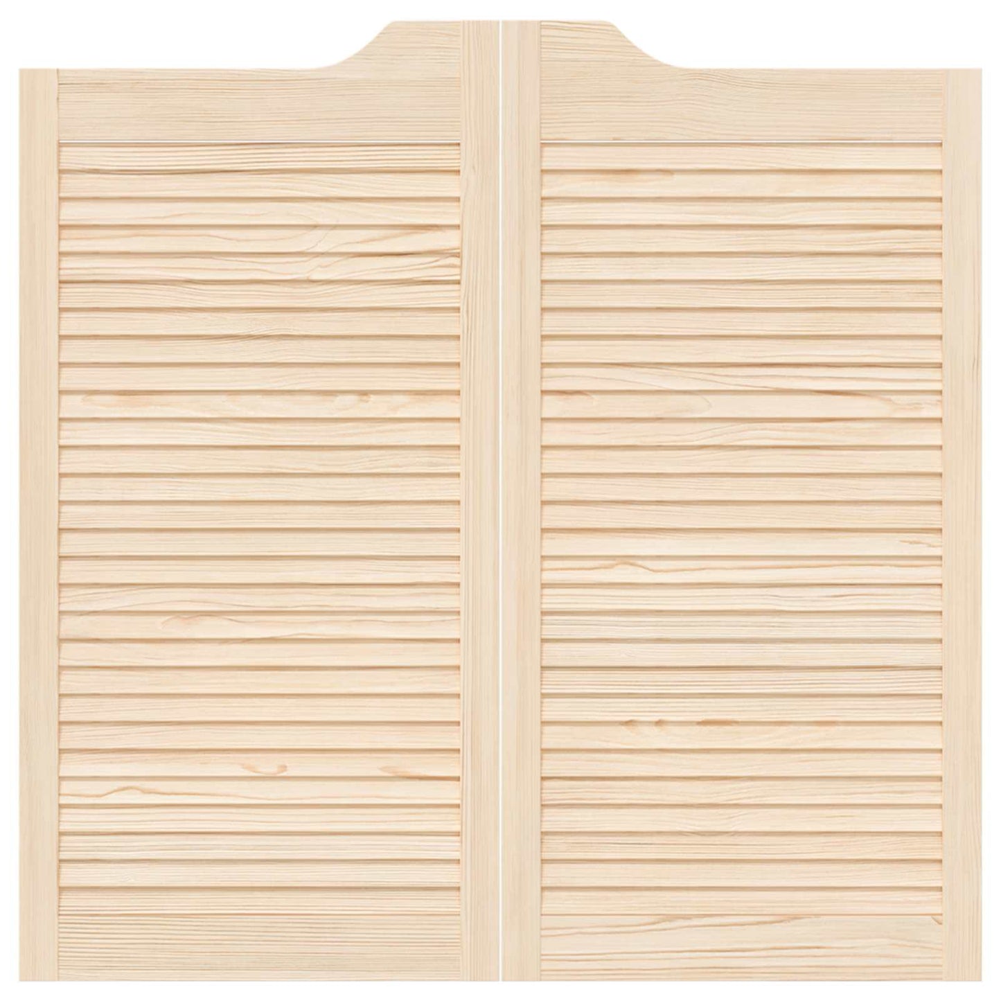 Porte Swing 2 pcs Naturale Legno Massello di Pino | homemem39