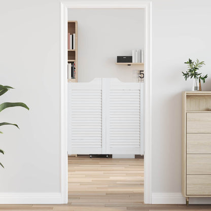 Porte Swing Bianco 80 x 40 cm Legno Massello di Pino | homemem39