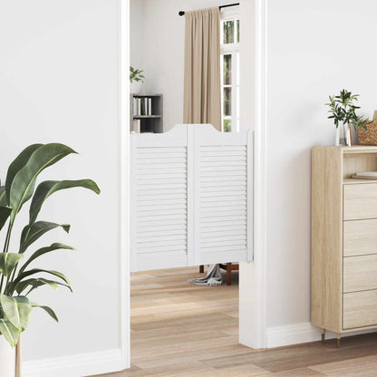 Porte Swing Bianco 80 x 40 cm Legno Massello di Pino | homemem39