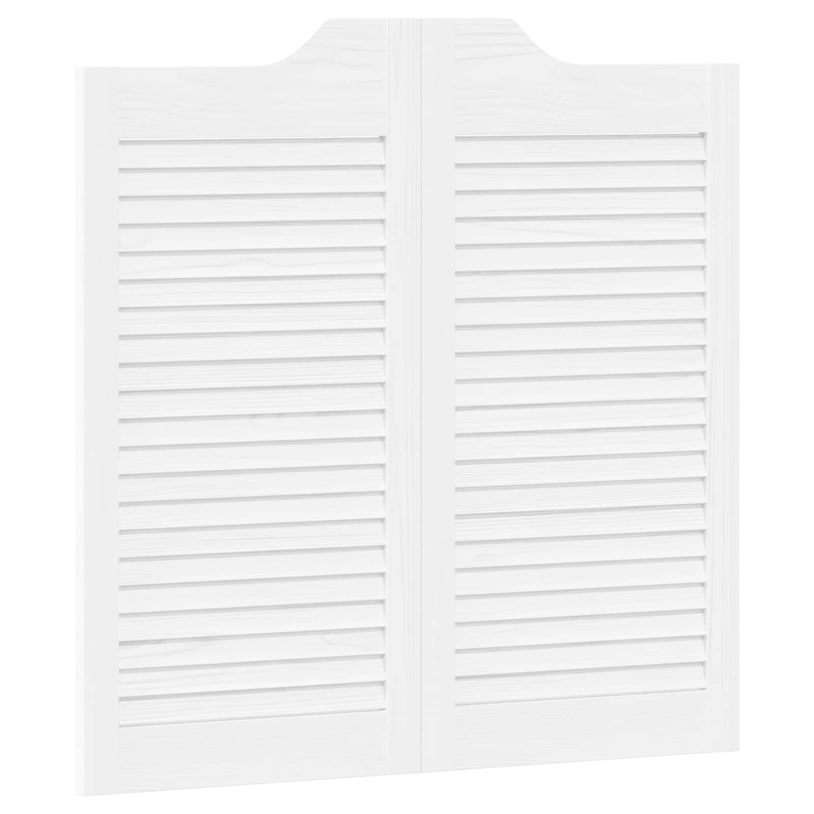 Porte Swing Bianco 80 x 40 cm Legno Massello di Pino | homemem39
