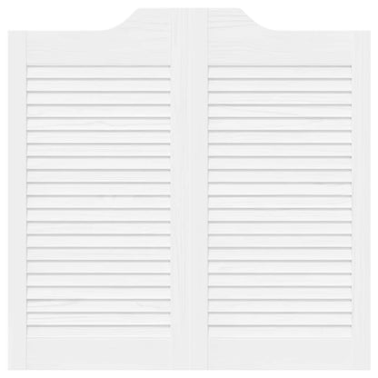 Porte Swing Bianco 80 x 40 cm Legno Massello di Pino | homemem39