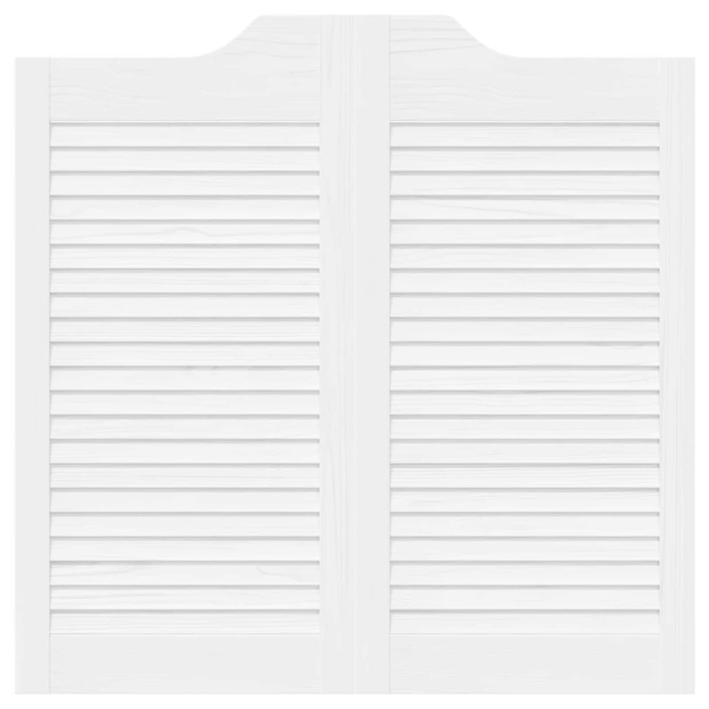 Porte Swing 2 pcs Bianco Legno Massello di Pino | homemem39