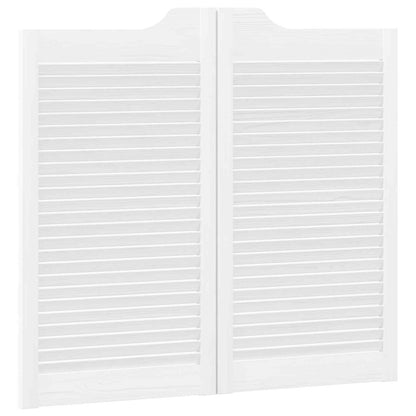 Porte Swing Bianco 90 x 40 cm Legno Massello di Pino | homemem39
