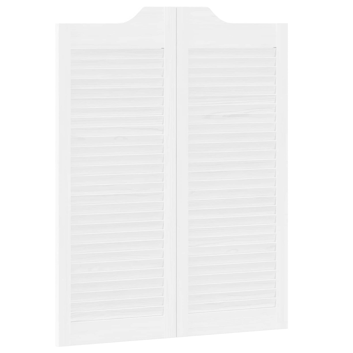 Porte Swing 2 pcs Bianco Legno Massello di Pino | homemem39