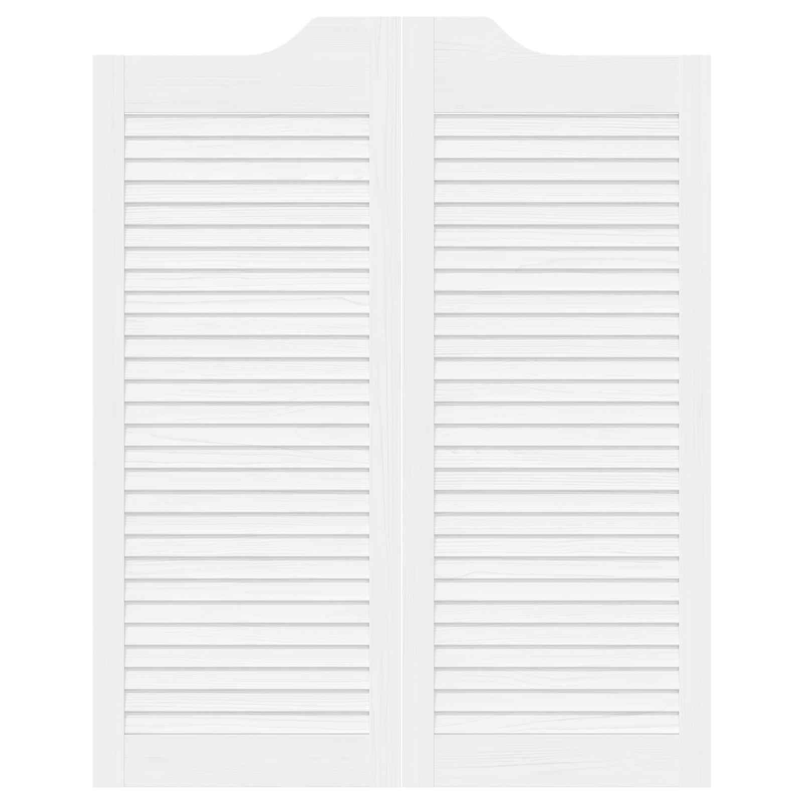 Porte Swing 2 pcs Bianco Legno Massello di Pino | homemem39