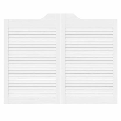 Porte Swing Bianco 80 x 50 cm Legno Massello di Pino | homemem39