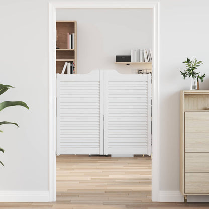 Porte Swing Bianco 90 x 50 cm Legno Massello di Pino | homemem39