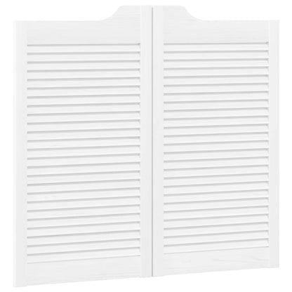 Porte Swing Bianco 90 x 50 cm Legno Massello di Pino | homemem39