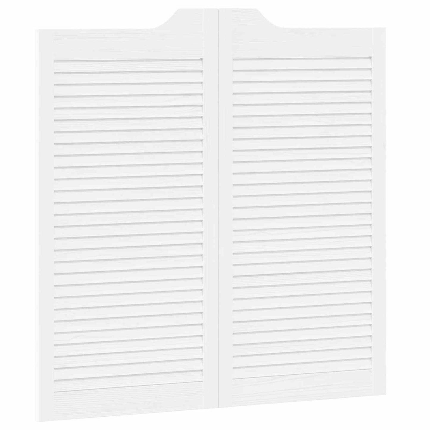 Porte Swing Bianco 100 x 50 cm Legno Massello di Pino | homemem39