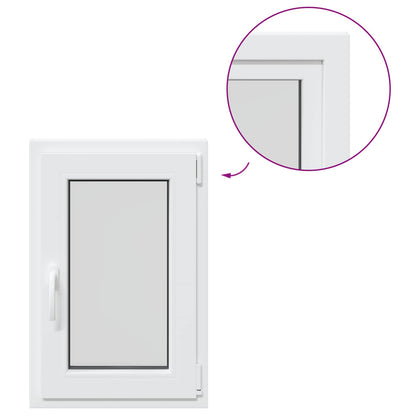 Finestra per Soffitta RISOR 50 x 75 cm PVC e Vetro Bianco | homemem39