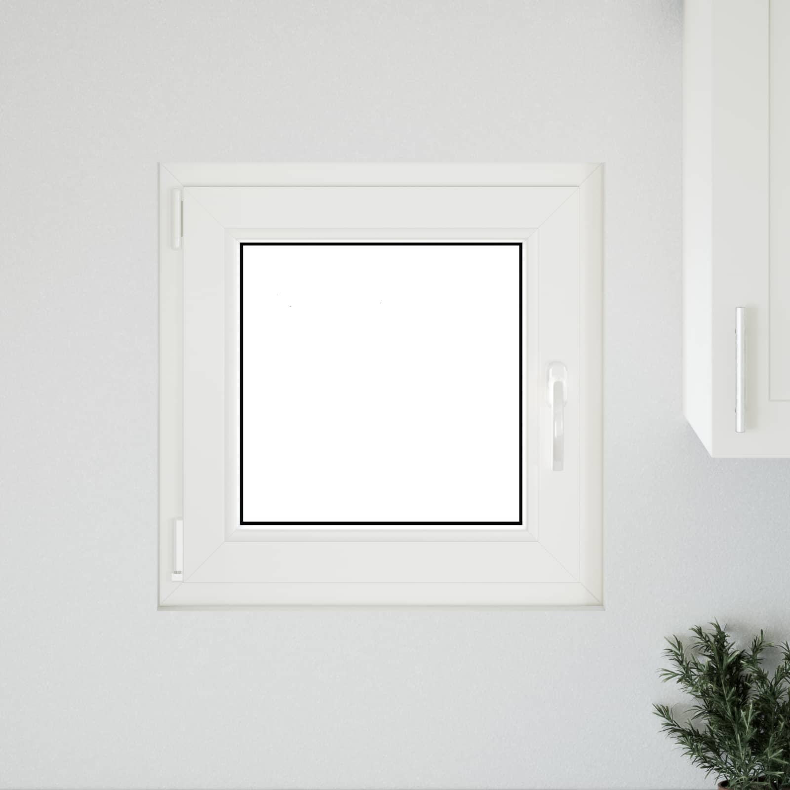 Finestra per Soffitta RISOR 60 x 60 cm PVC e Vetro Bianco | homemem39