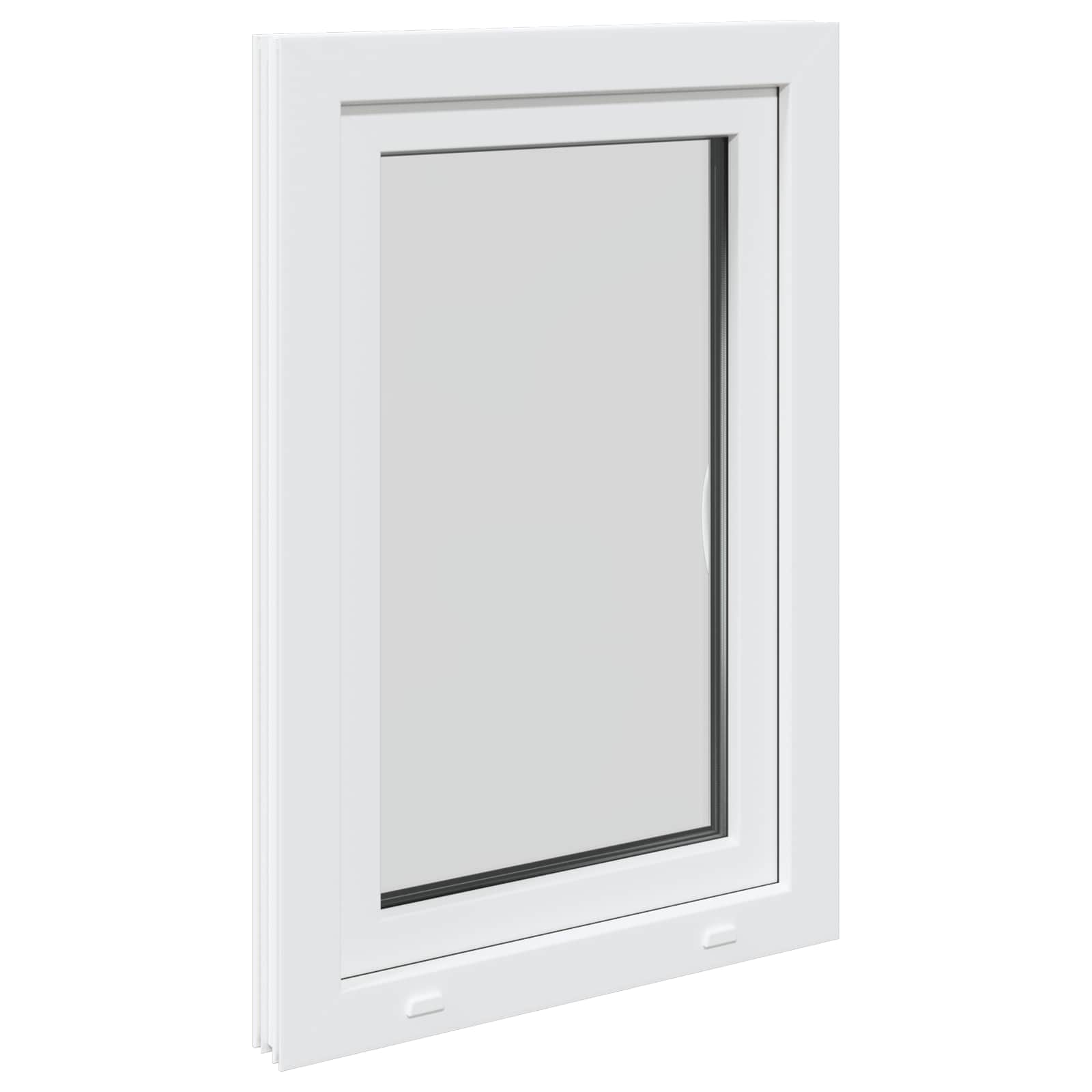 Finestra per Soffitta RISOR 60 x 80 cm PVC e Vetro Bianco | homemem39