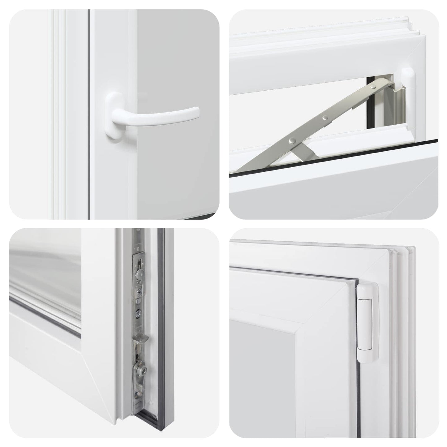 Finestra per Soffitta RISOR 60 x 100 cm PVC e Vetro Bianco | homemem39