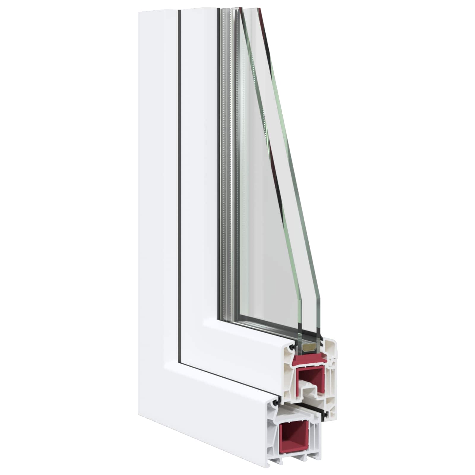 Finestra per Soffitta RISOR 60 x 100 cm PVC e Vetro Bianco | homemem39
