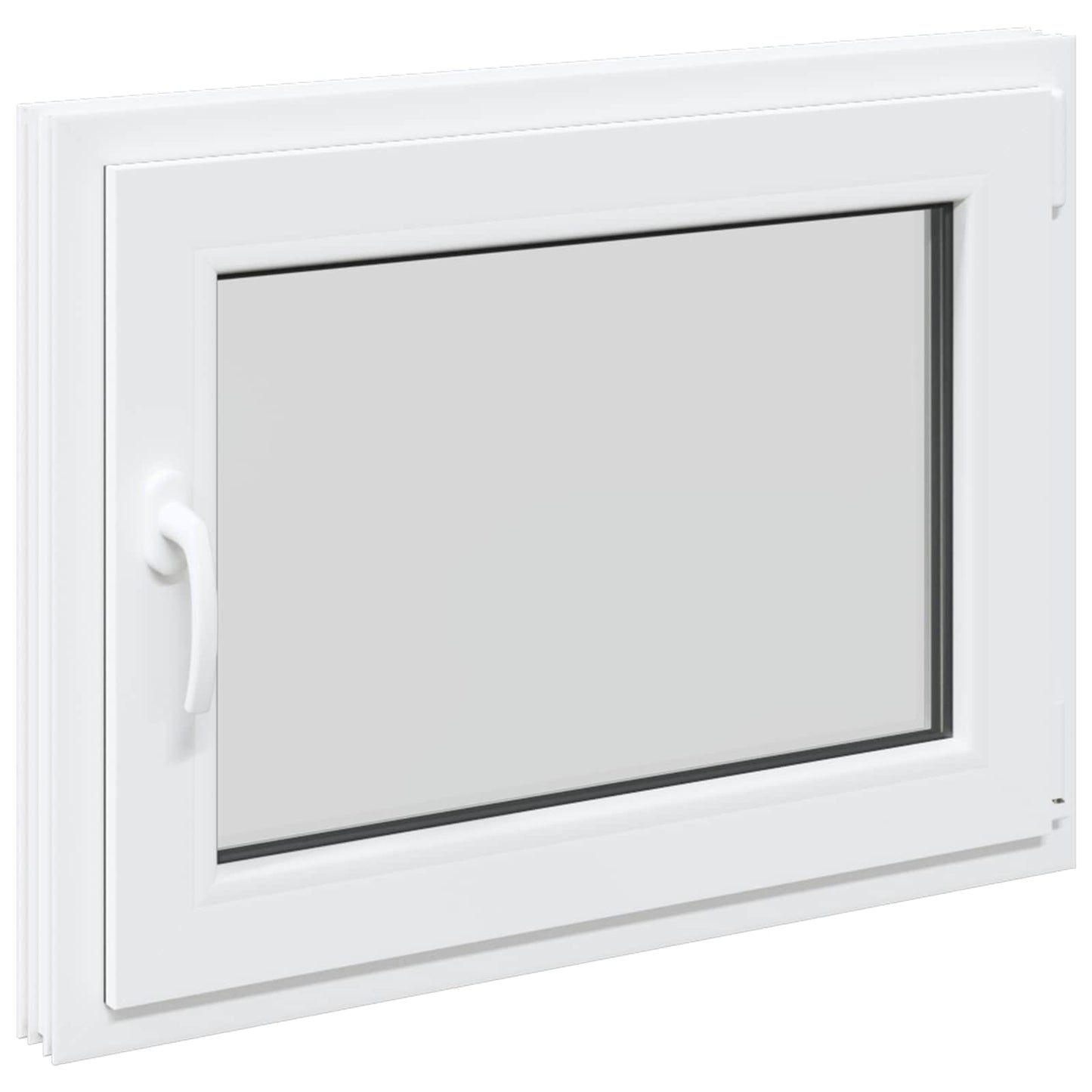 Finestra per Soffitta RISOR 80 x 50 cm PVC e Vetro Bianco | homemem39