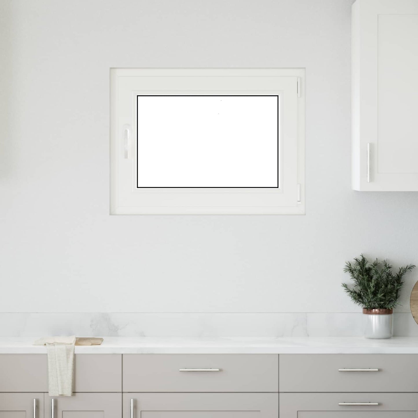 Finestra per Soffitta RISOR 80 x 60 cm PVC e Vetro Bianco | homemem39