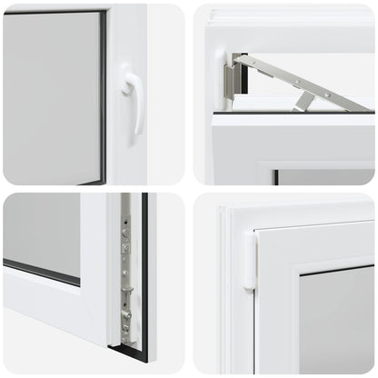 Finestra per Soffitta RISOR 80 x 70 cm PVC e Vetro Bianco | homemem39
