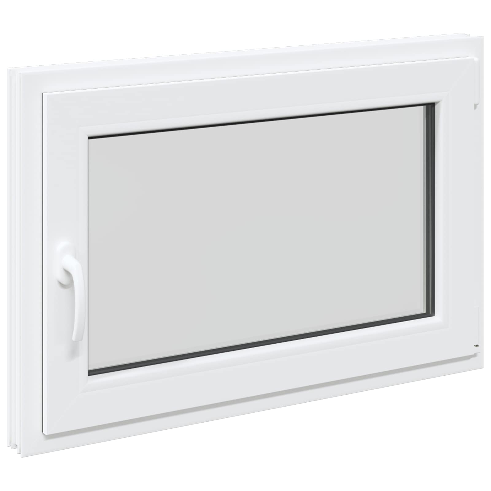 Finestra per Soffitta RISOR 90 x 50 cm PVC e Vetro Bianco | homemem39