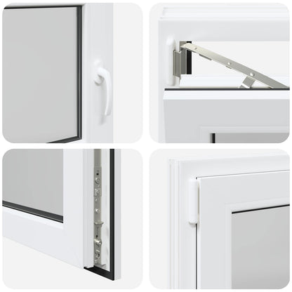Finestra per Soffitta RISOR 90 x 50 cm PVC e Vetro Bianco | homemem39