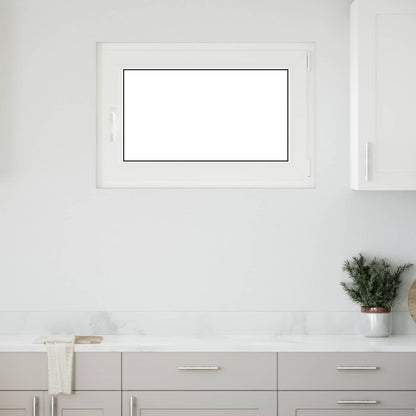 Finestra per Soffitta RISOR 90 x 60 cm PVC e Vetro Bianco | homemem39