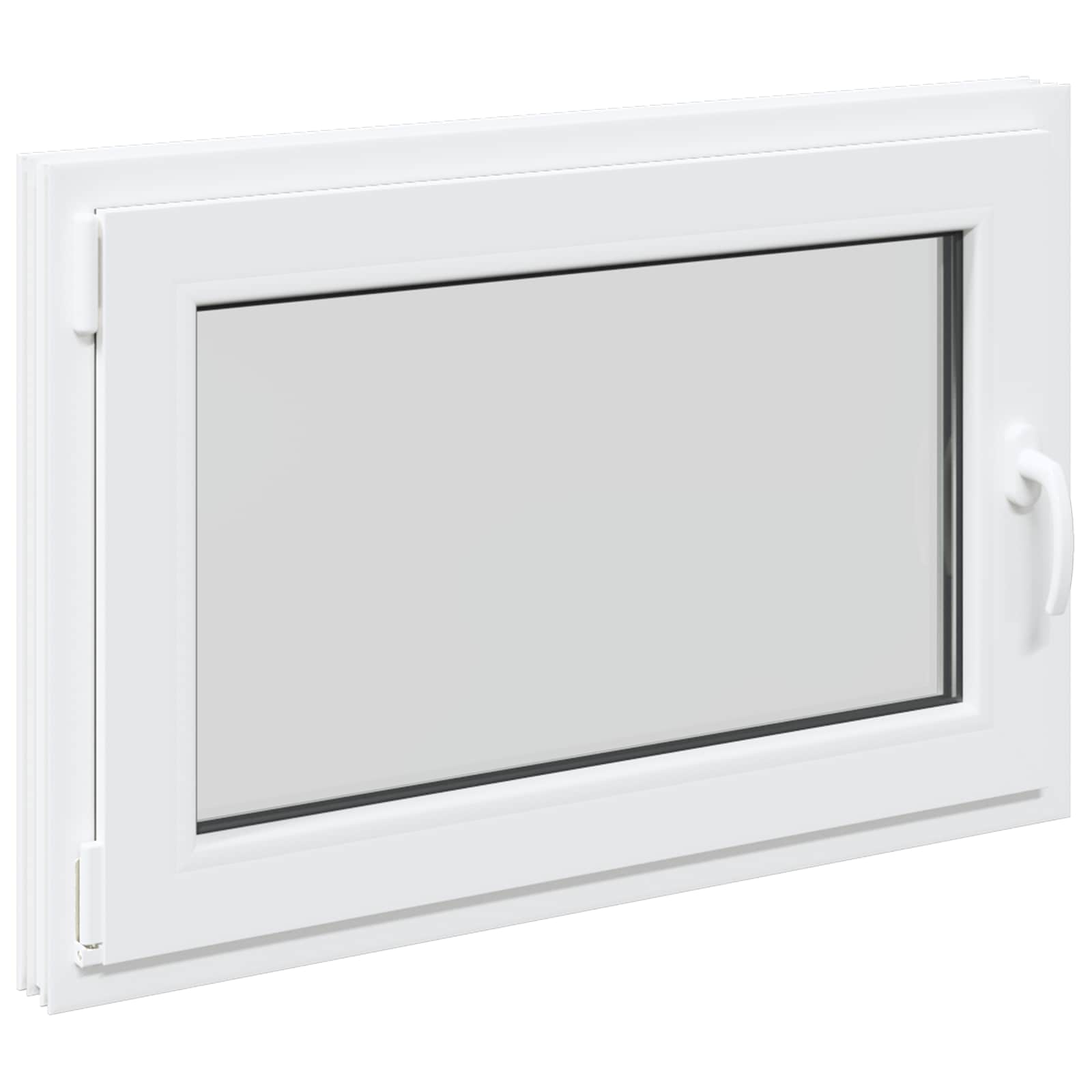 Finestra per Soffitta RISOR 90 x 60 cm PVC e Vetro Bianco | homemem39