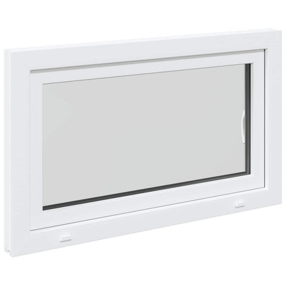 Finestra per Soffitta RISOR 100 x 60 cm PVC e Vetro Bianco | homemem39