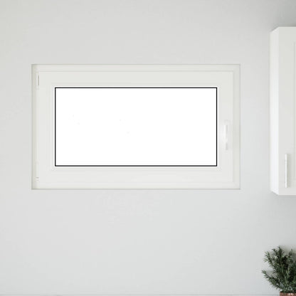Finestra per Soffitta RISOR 100 x 60 cm PVC e Vetro Bianco | homemem39