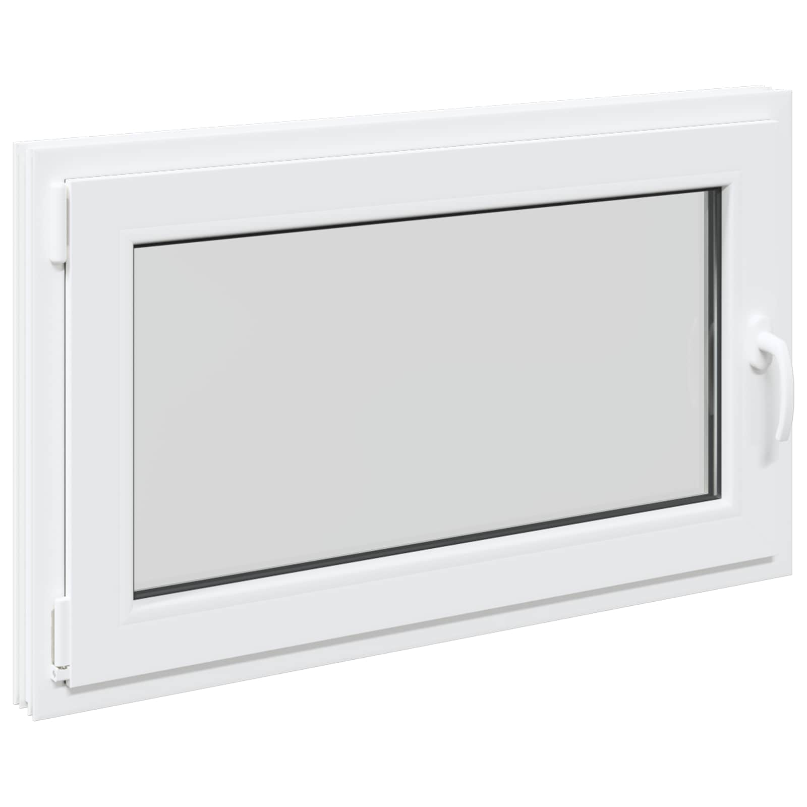 Finestra per Soffitta RISOR 100 x 60 cm PVC e Vetro Bianco | homemem39