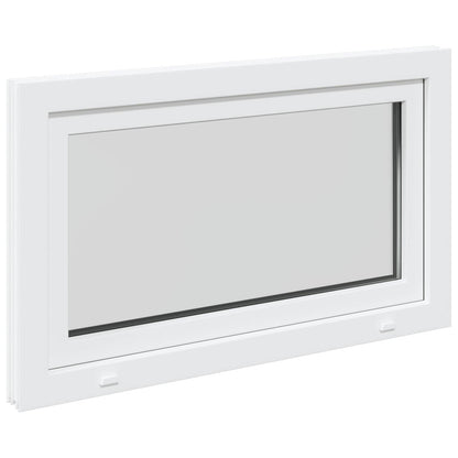 Finestra per Soffitta RISOR 100 x 60 cm PVC e Vetro Bianco | homemem39
