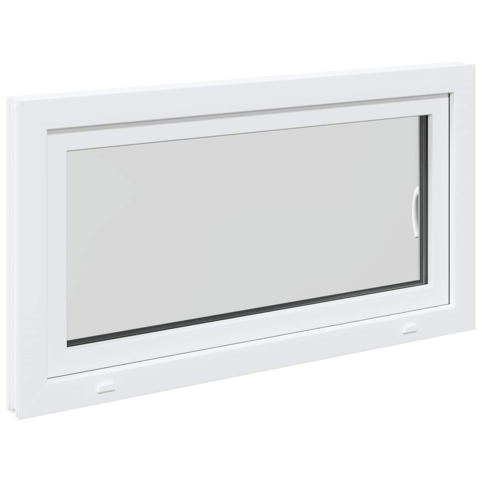 Finestra per Soffitta RISOR 110 x 50 cm PVC e Vetro Bianco | homemem39