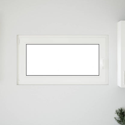 Finestra per Soffitta RISOR 110 x 50 cm PVC e Vetro Bianco | homemem39
