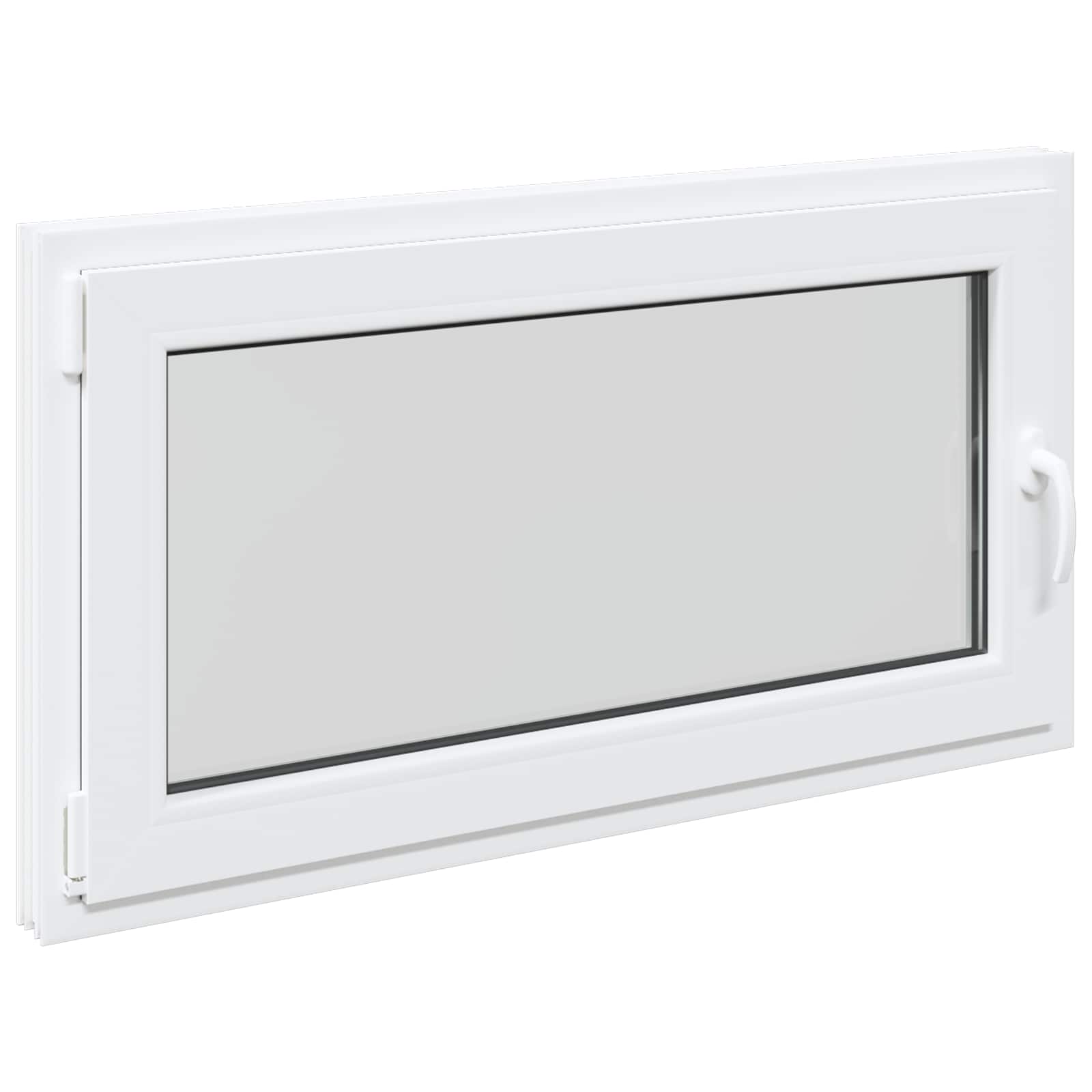 Finestra per Soffitta RISOR 110 x 50 cm PVC e Vetro Bianco | homemem39