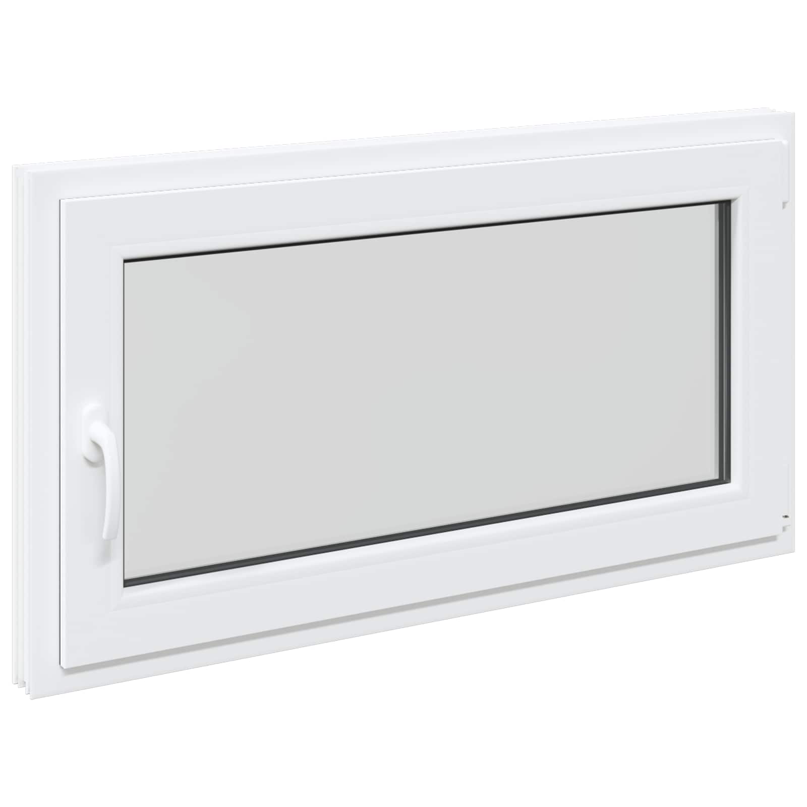 Finestra per Soffitta RISOR 110 x 60 cm PVC e Vetro Bianco | homemem39