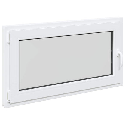 Finestra per Soffitta RISOR 110 x 60 cm PVC e Vetro Bianco | homemem39