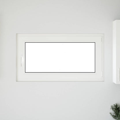 Finestra per Soffitta RISOR 110 x 70 cm PVC e Vetro Bianco | homemem39