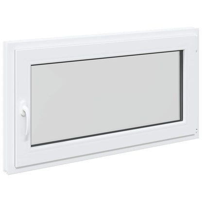 Finestra per Soffitta RISOR 110 x 70 cm PVC e Vetro Bianco | homemem39