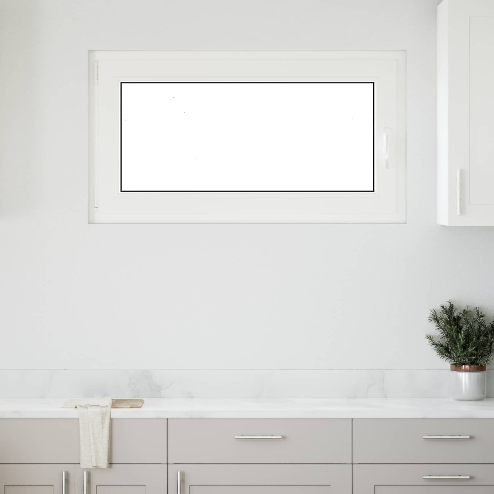 Finestra per Soffitta RISOR 110 x 70 cm PVC e Vetro Bianco | homemem39